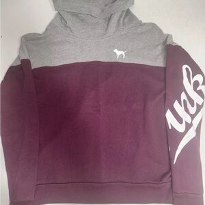 Victoria Secret Pink Women’s Size Small Purple Long Sleeve Turtleneck Sweatshirt